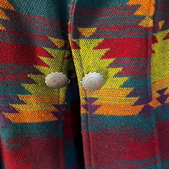 Southwestern Jacket Tapestry Blazer Boho Woven - Picture 6 of 6